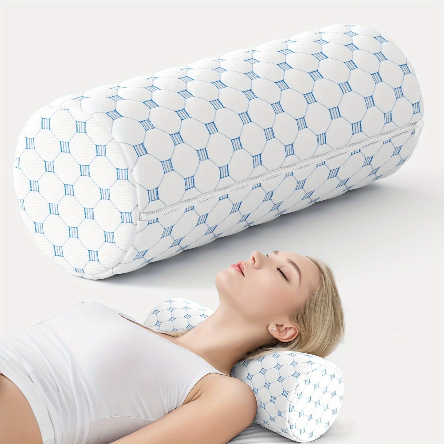 CoolNap – Ergonomisch Nekrolkussen van Memory Foam met Wasbare Hoes
