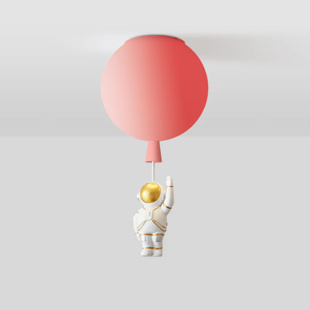 Trendy Maan/Astronaut Kinderkamer LED Plafondlamp - CosmoGlow
