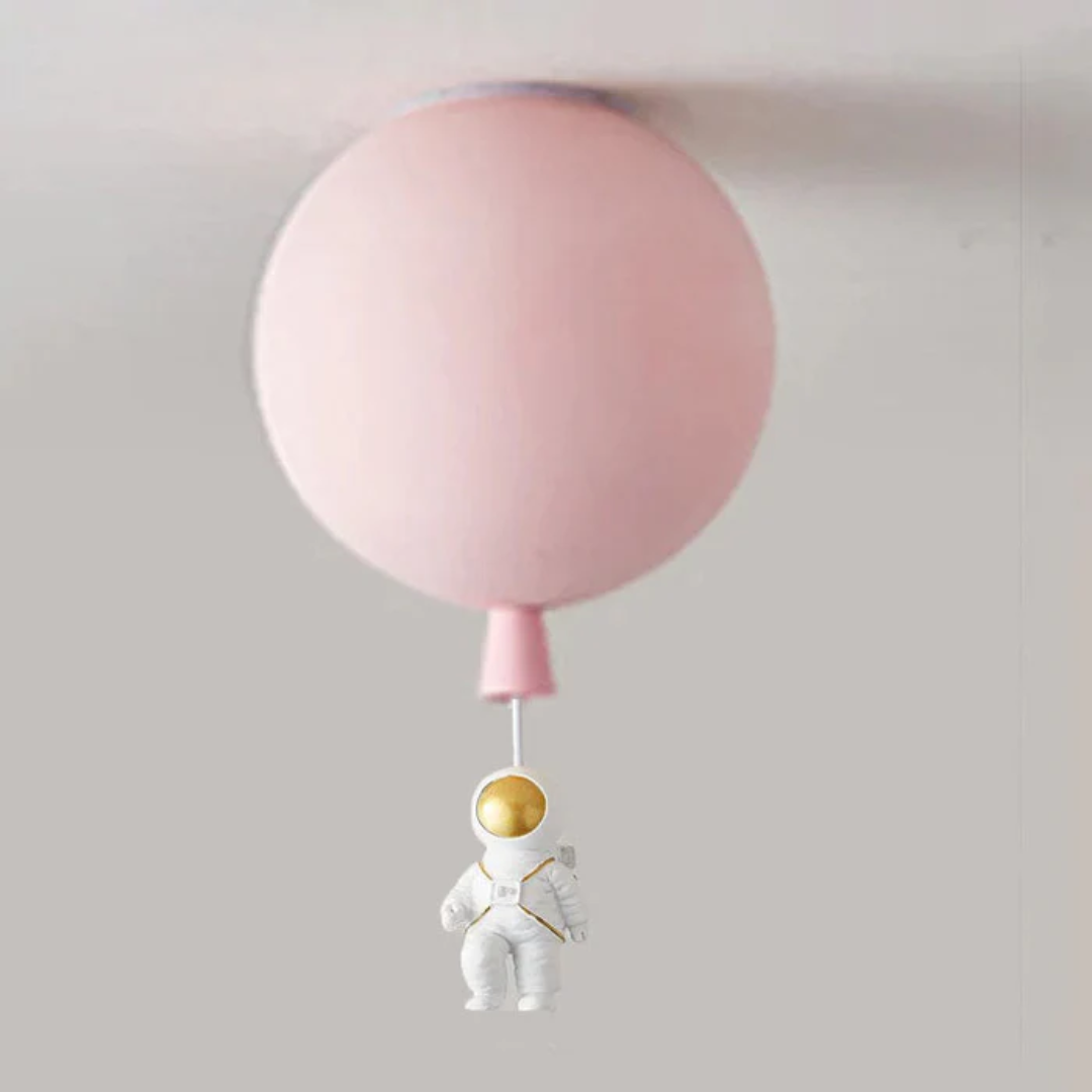 Trendy Maan/Astronaut Kinderkamer LED Plafondlamp - CosmoGlow